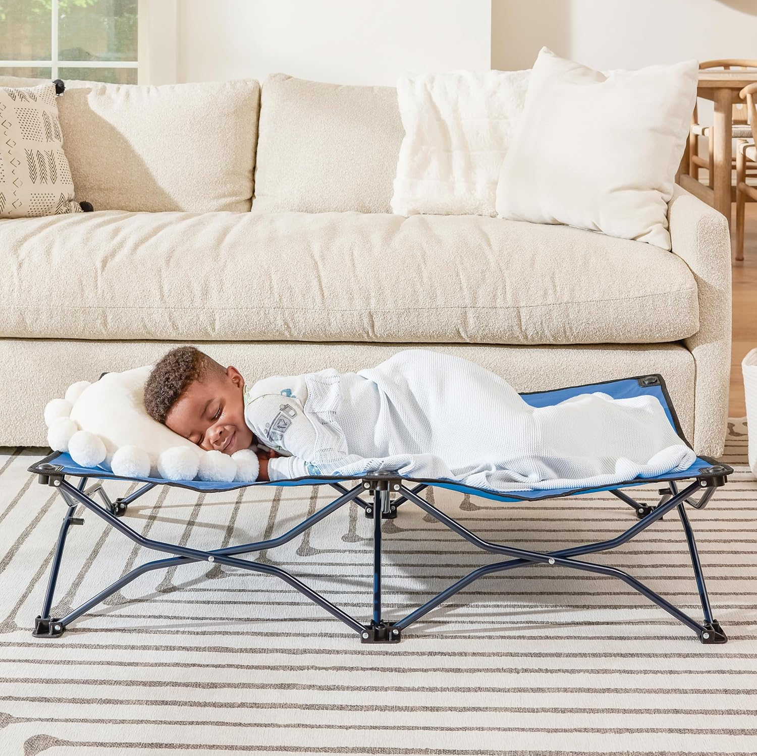 Regalo My Cot Extra Long Portable Bed, Gray, Includes Fitted Sheet and Travel Case 9 Pounds