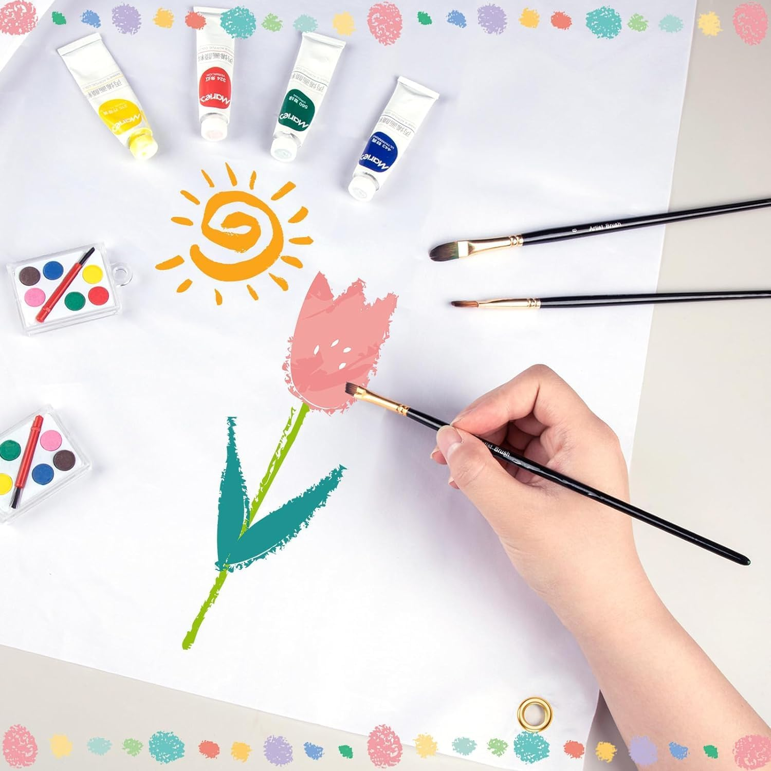 5 PCS Blank Banners Sign to Decorate, 60 X 120Cm DIY Blank Vinyl Banner Sign with Hanging Ropes, Blank Sublimation Vinyl Banner for School, Office, Christmas, Birthday Decor image number 6