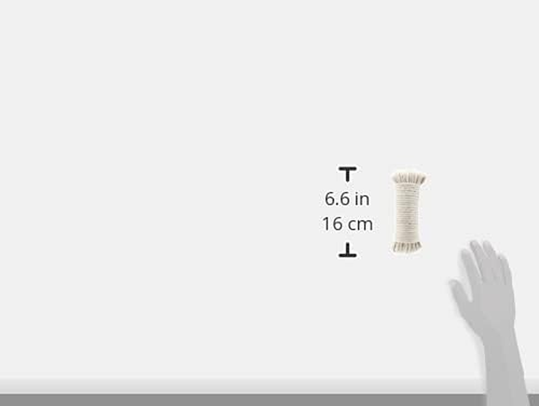 Amazon Basics Natural Cotton Braided Rope, All-Purpose, Clothesline, 3/16 Inch X 50 Foot (4.5Mm X 15M), off White image number 2