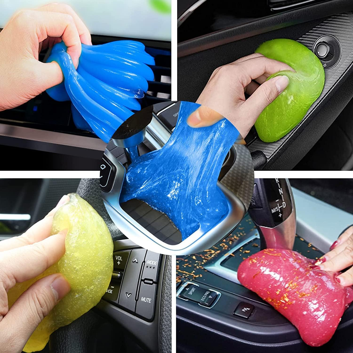 4 Pack Cleaning Gel, Car Accessories for Men and Women, Dust Cleaner for PC Keyboard Car Detailing Laptop Dusting Home and Office Electronics Cleaning Kit | Cleaning Supplies image number 2