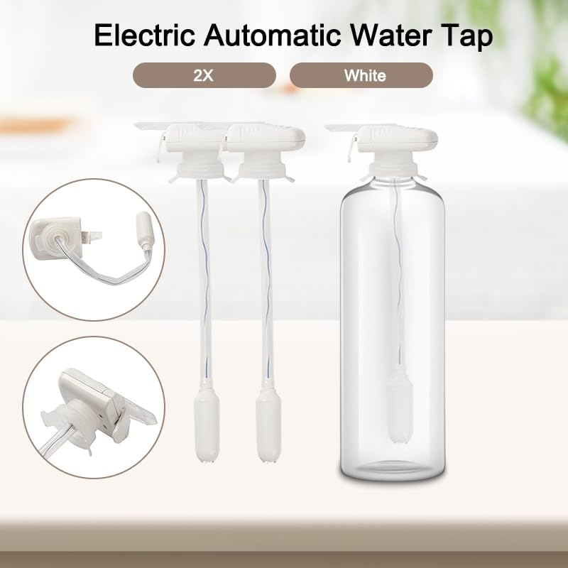 Leona Co Automatic Milk Dispenser, Electric Tap, Water Bottle Drink Dispenser, Portable Electric Beverage Dispenser Spillproof Pump, Suitable for Outdoor and Home Kitchens (2, White) - 1, Blue image number 3