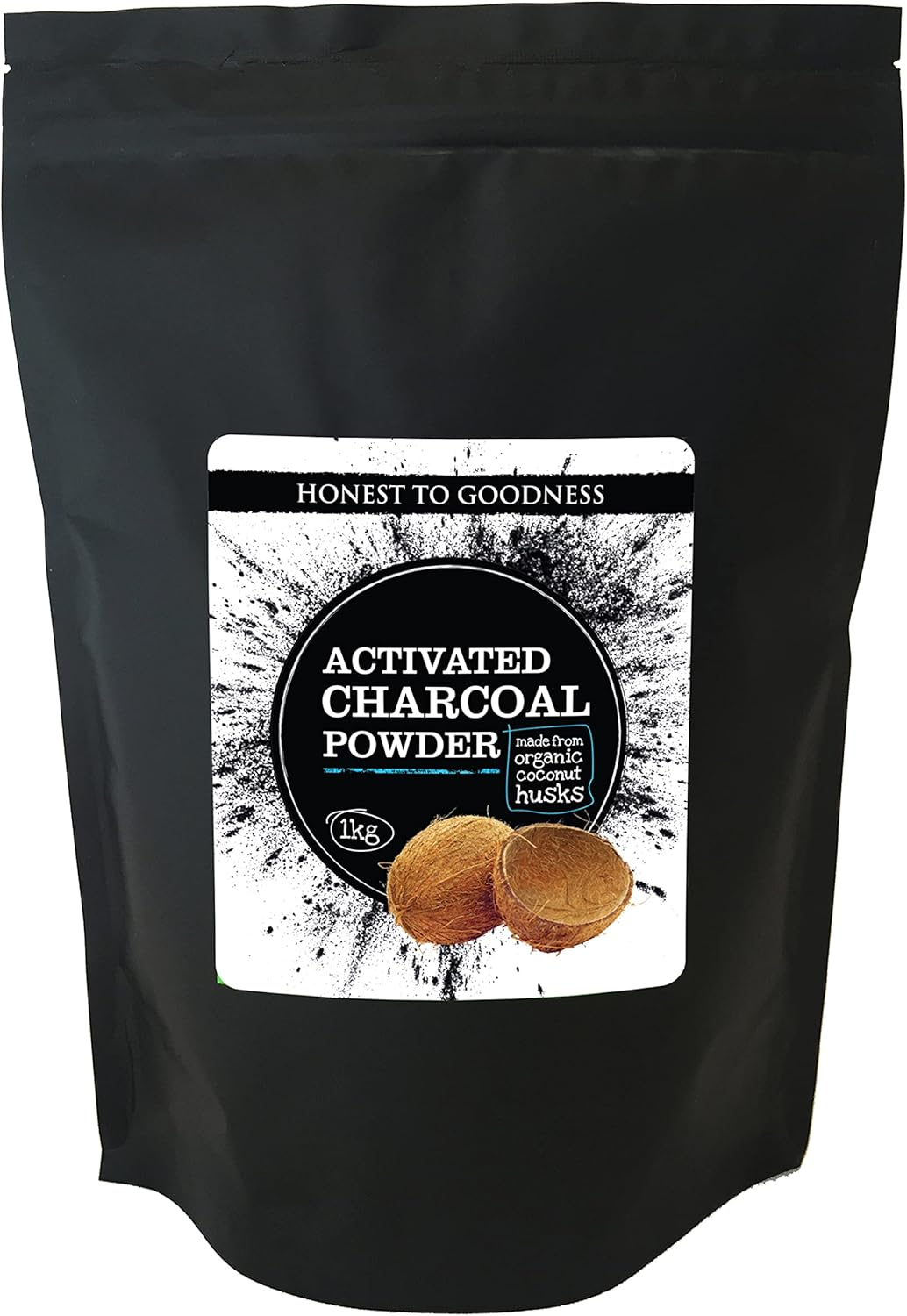 Honest to Goodness, Activated Charcoal Powder, 1KG - Made from 100% Organic Coconut Shell, Activated through a Steaming Process. a Multi-Purpose Product. image number 1