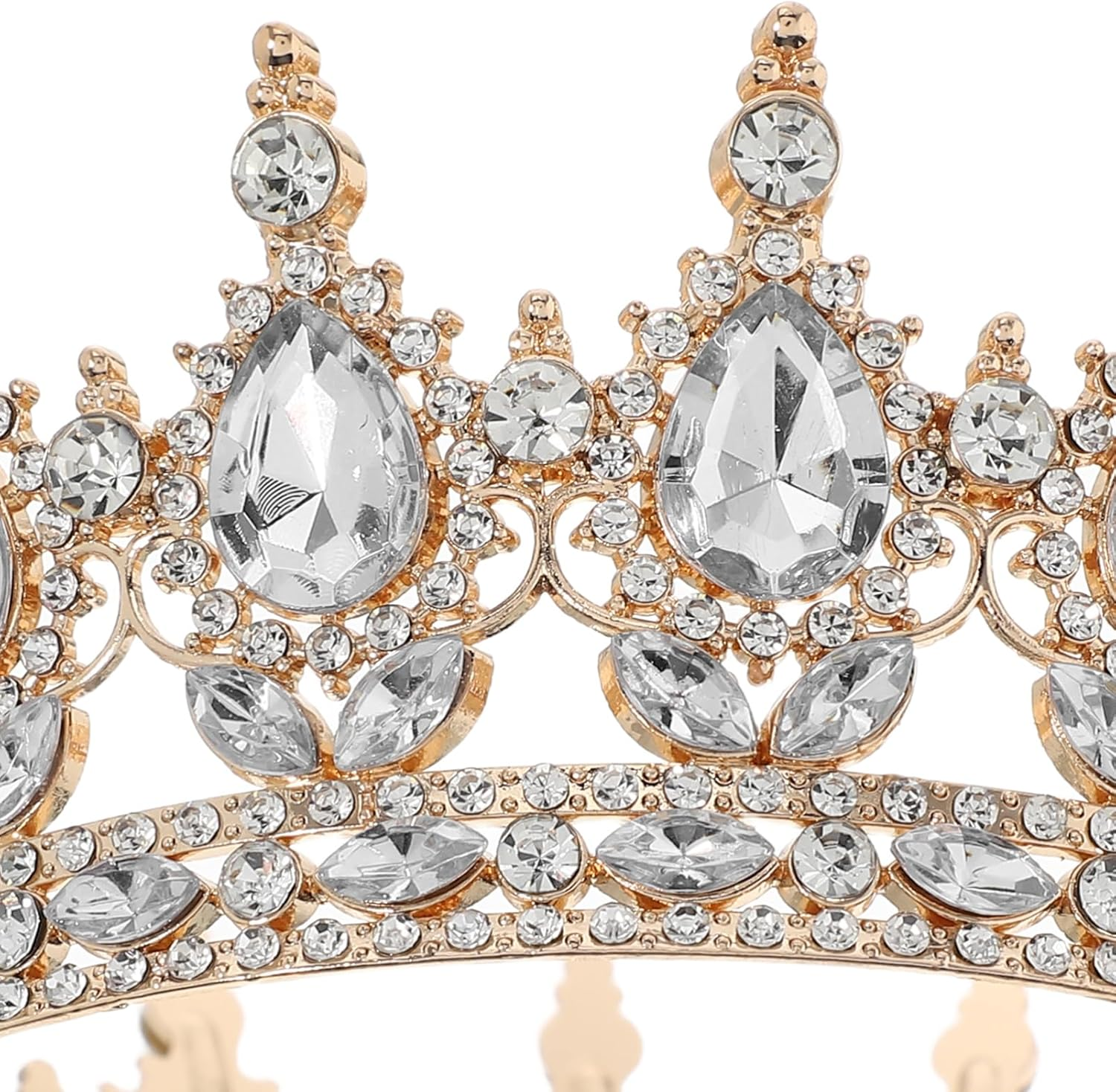 ULTECHNOVO Queen Rhinestone Crown for Women: Bride Royal Crystal Headband Princess Quinceanera Headpieces - Costume Party Hair Accessories for Wedding Birthday Prom Pageant Party image number 6