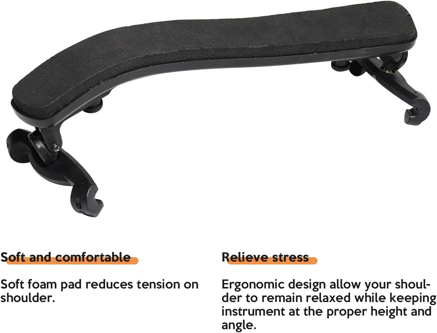 Valuehall Violin Shoulder Rest for 3/4 4/4 Violin Shoulder Holder Shoulder Rest Plastic EVA Padded Violin Shoulder Support for Musician Adult Students V1B08 image number 1