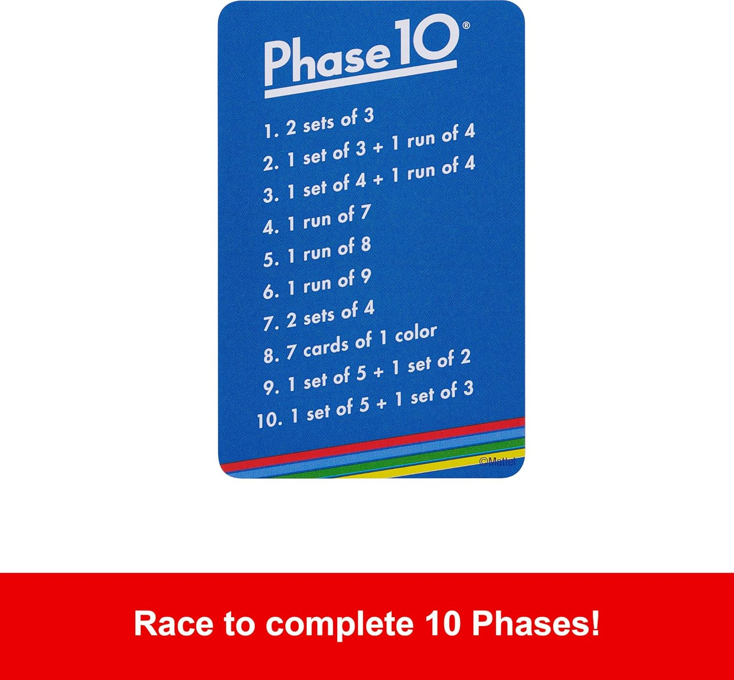 Mattel Games Phase 10 Card Game with 108 Cards, Ages 7 Years and Older (Amazon Exclusive) image number 4