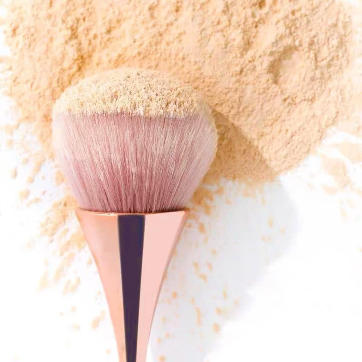 3Pcs Nail Dust Brush Acrylic Brush Cleaner Nail Brushes for Cleaning Dust Dip Powder Brush Large Makeup Brush Blush Brush Nail Clean up Brush Manicure Brush image number 5