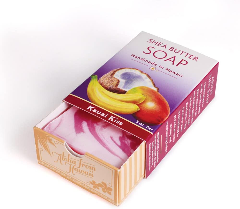 Island Soap & Candle Works Handmade Shea Butter Soap, Kauai Kiss