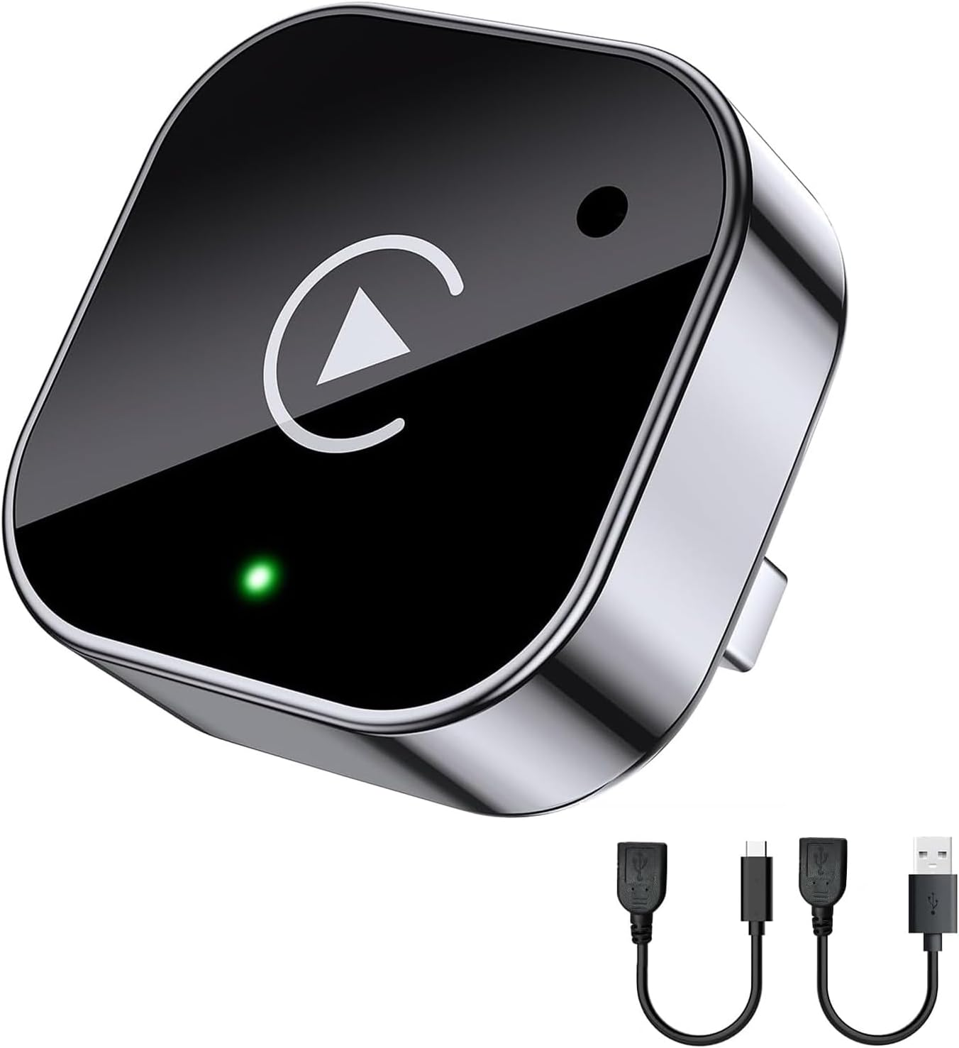 Wireless Carplay Adapter Android Auto Adapter, Plug Play Mini USB Stable Carplay Wireless Dongle for Apple Wired Carplay Cars Ios 10 Android 11 and above (2017+ Cars)