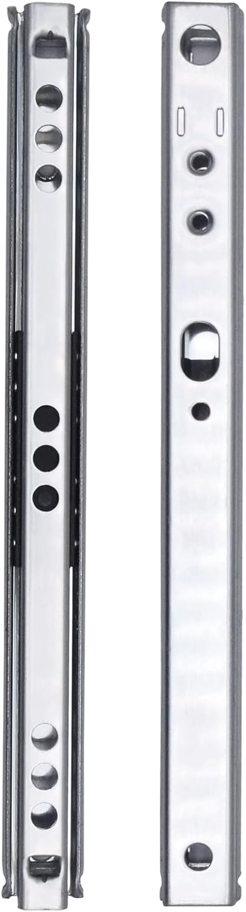 Drawer Runners, 17 Mm X 246 Mm Extension Runners with Partial Extension for Drawers, Ball Extension, Drawer Runner, Rail System, Furniture Fittings (1 Pair) image number 4