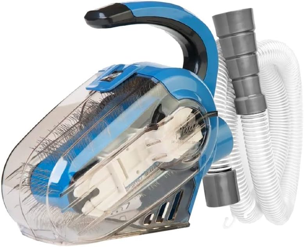 Automatic Dogbrush - Catbrush - Electric Slickerbrush for Dogs and Cats with Medium to Long Hair - Flexible Hose for Connecting to Your Hoover - White Brushbelt for Extra Strong Dematting image number 6