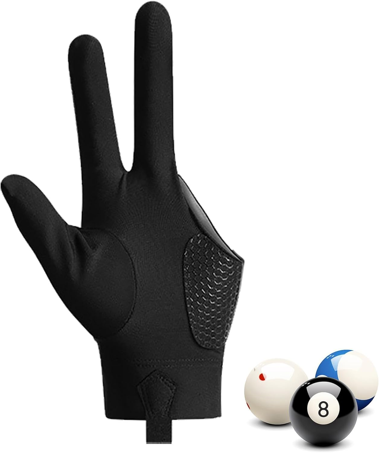 Anti Slip Billiard Glove 3 Fingers | Professional Pool Gloves Billiards | 3 Fingers Pool Gloves Billiards Left Hand Glove for Women Men Billiard Shooters Sport