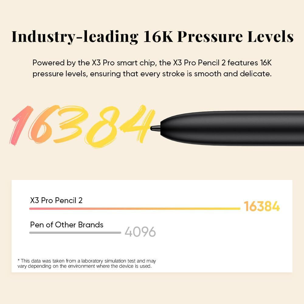 Xppen 3 in 1 Color Digital Notebook 10.95'' Paper Note Taking Tablet with 16384 Pressure Levels Battey-Free X3 Pro Pencil 2 Magnetic Folio 6+128GB Magic Note Pad for Writing/Reading/Meeting/Study image number 4