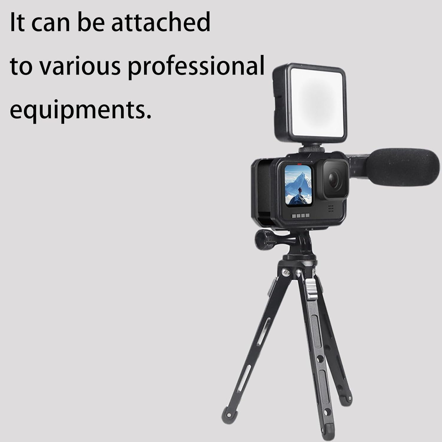 LILITURF Aluminium Protective Case for Gopro Hero 13/12/11/10/9, Durable Hard Frame Cases Protector, Strong Metal Housing Frame Video Cage with Magnetic Fingers and Sliding Cover