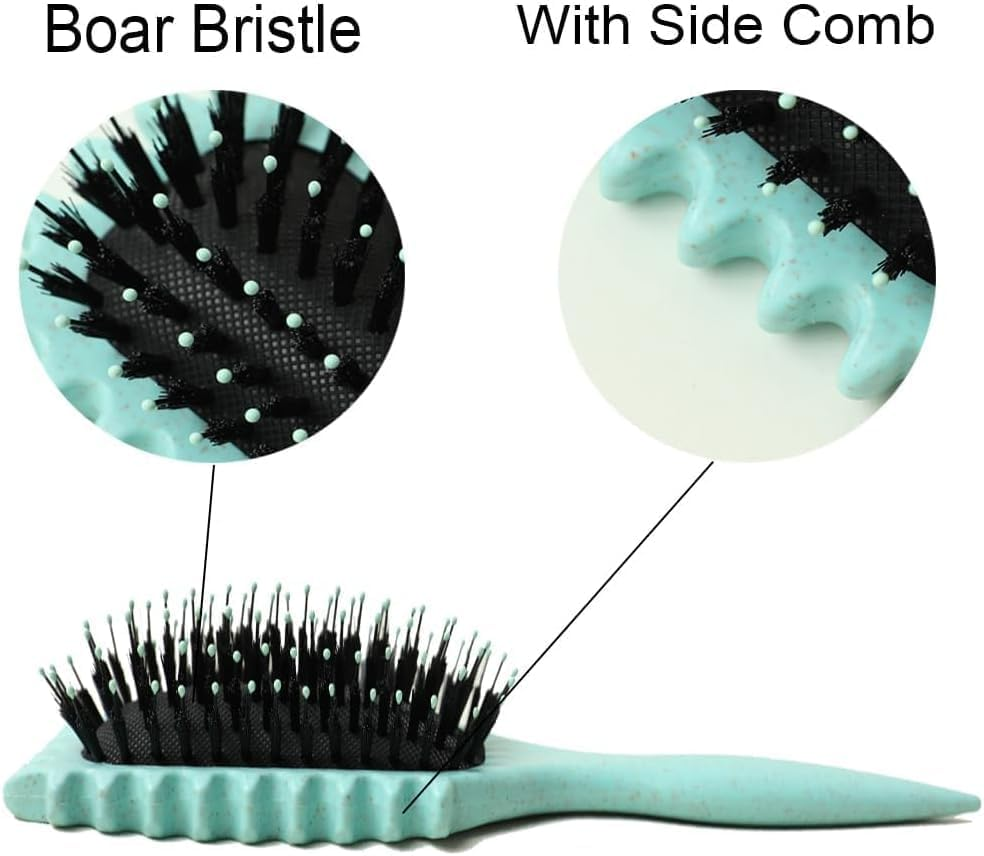 Curly Hair Brush, Curl Define Styling Brush,New Curly Hair Brush for Detangling for Combing (Green-2Pack) image number 4