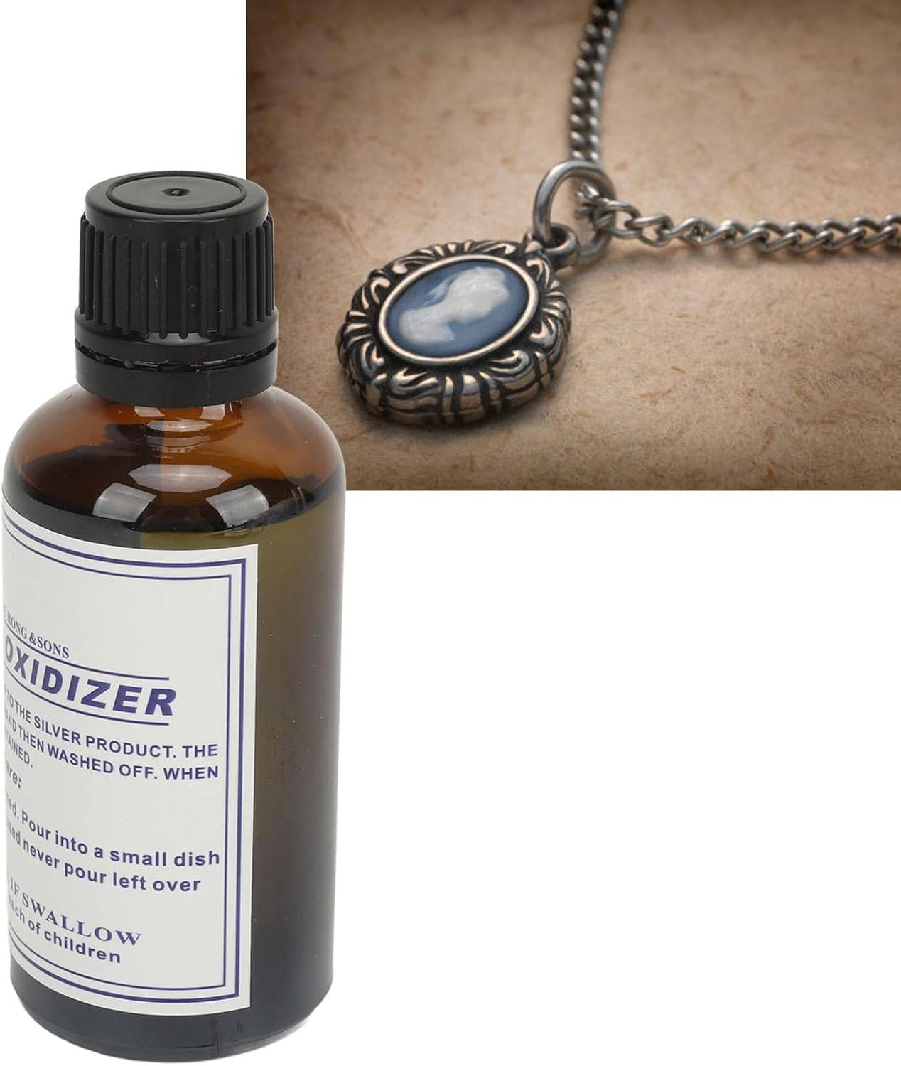 Silver Oxidizer Solution Jewelry Making Black, Vintage Effect Sterling Silver Oxidizer Solution, Fast Acting, Easy to Use, Controlled Application, 50Ml for Jewelry Making image number 6
