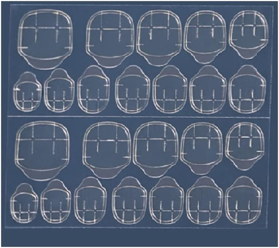 2 Sheets Double Sided Adhesive Press on Nail Stickers Clear Tape Glue Tabs AU