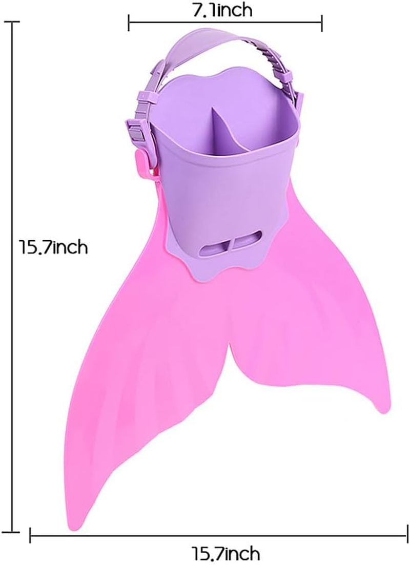 Adjustable Mermaid Tail Mermaid Tails Training Diving Swimming Flippers for Children and Adults Monofin Submersible Mermaid Fin Flippers image number 3