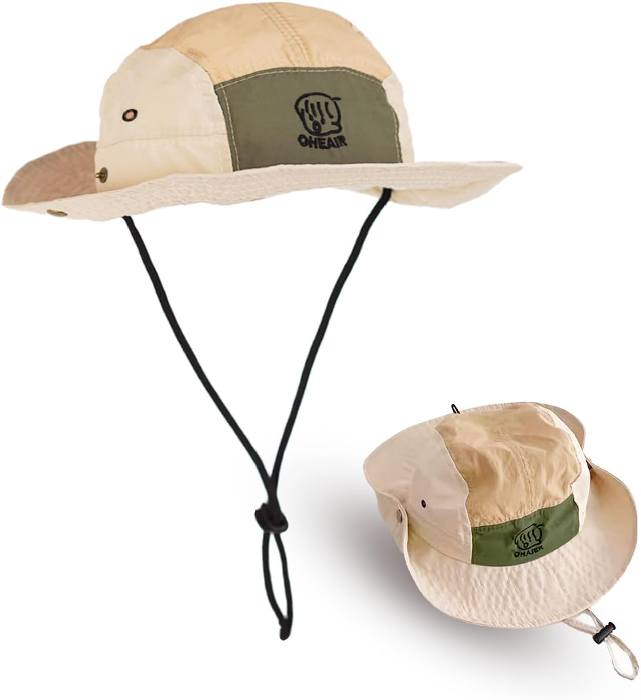 Wholly Good Goods Baby Toddler Kids Sun Hat Bucket Hat Adjustable Chin Strap Lightweight Outdoor Sun Protection Cap Boys Girls 0-7 Years, Perfect for Camping, Hiking, Fishing image number 1