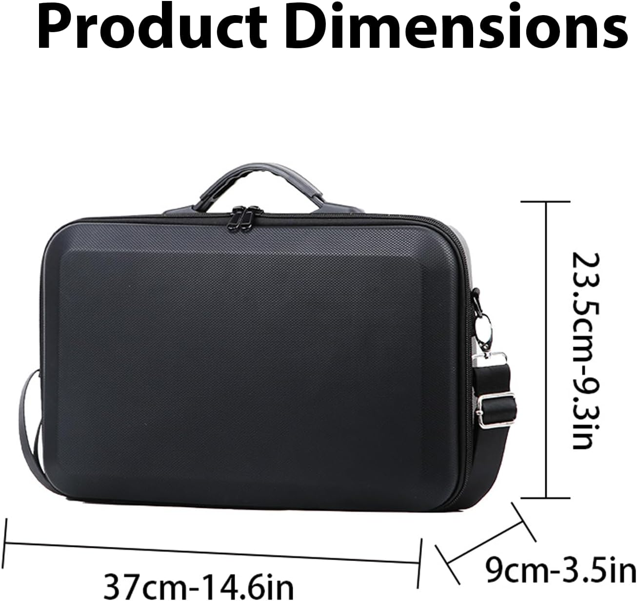 Shoulder Storage Bag Compatible with DJI NEO 2, Carrying Case with Grid Compartment, Drone Accessory Organizer (Black) image number 6