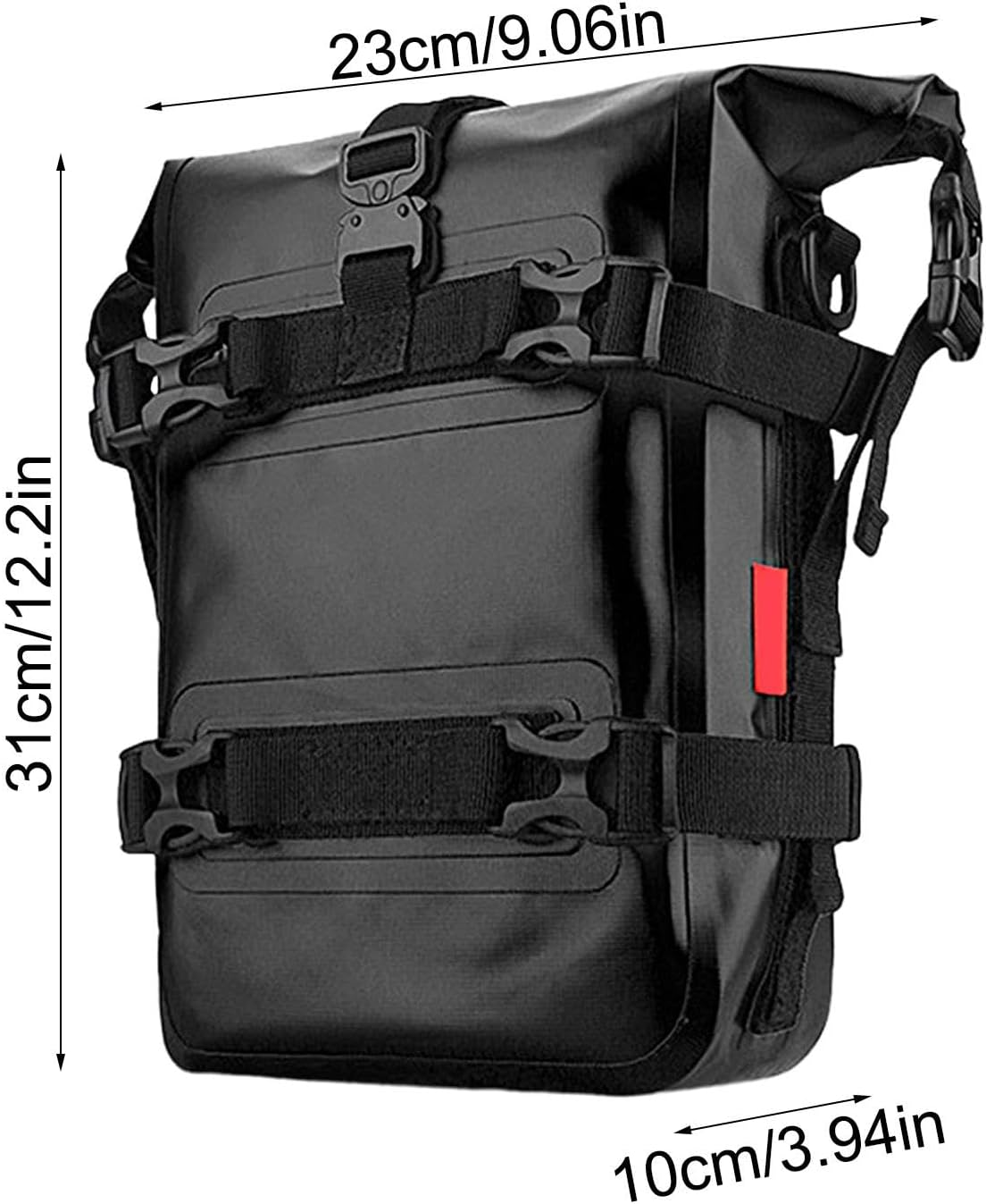 Bar Bag Motorcycle, Motorbike Crash Bar Frame Bag, Waterproof Bar Bag, Motorbike Panniers Crash Bar Frame Bag, Waterproof Motor Side Bags for Sunglasses, Gloves, and Gear - Yellow image number 2