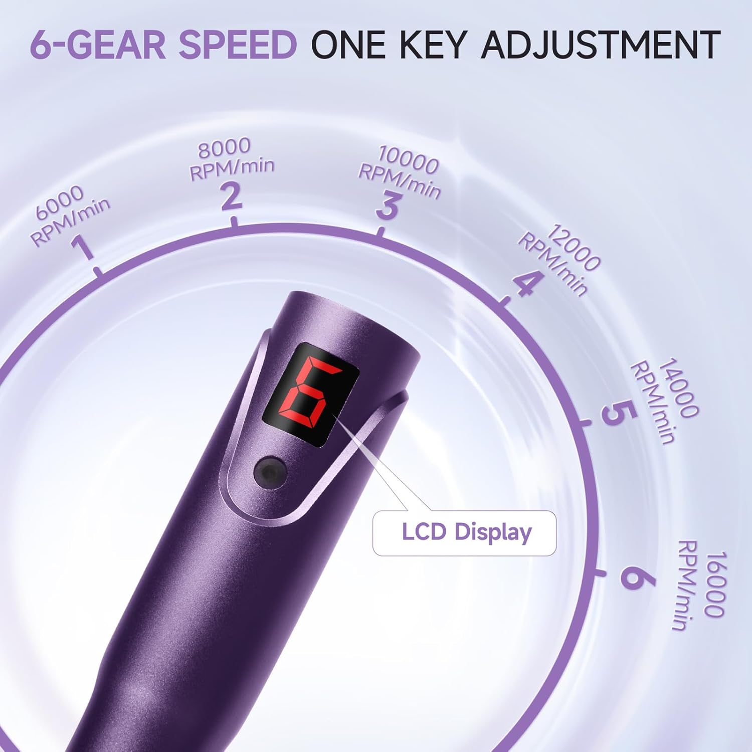 Microneedle Derma Roller Pen - Professional Microneeding 0.25 Mm Derma Roller Beauty Pen - Microneedles Roller Pen for Women Men Tools (Purple) image number 6