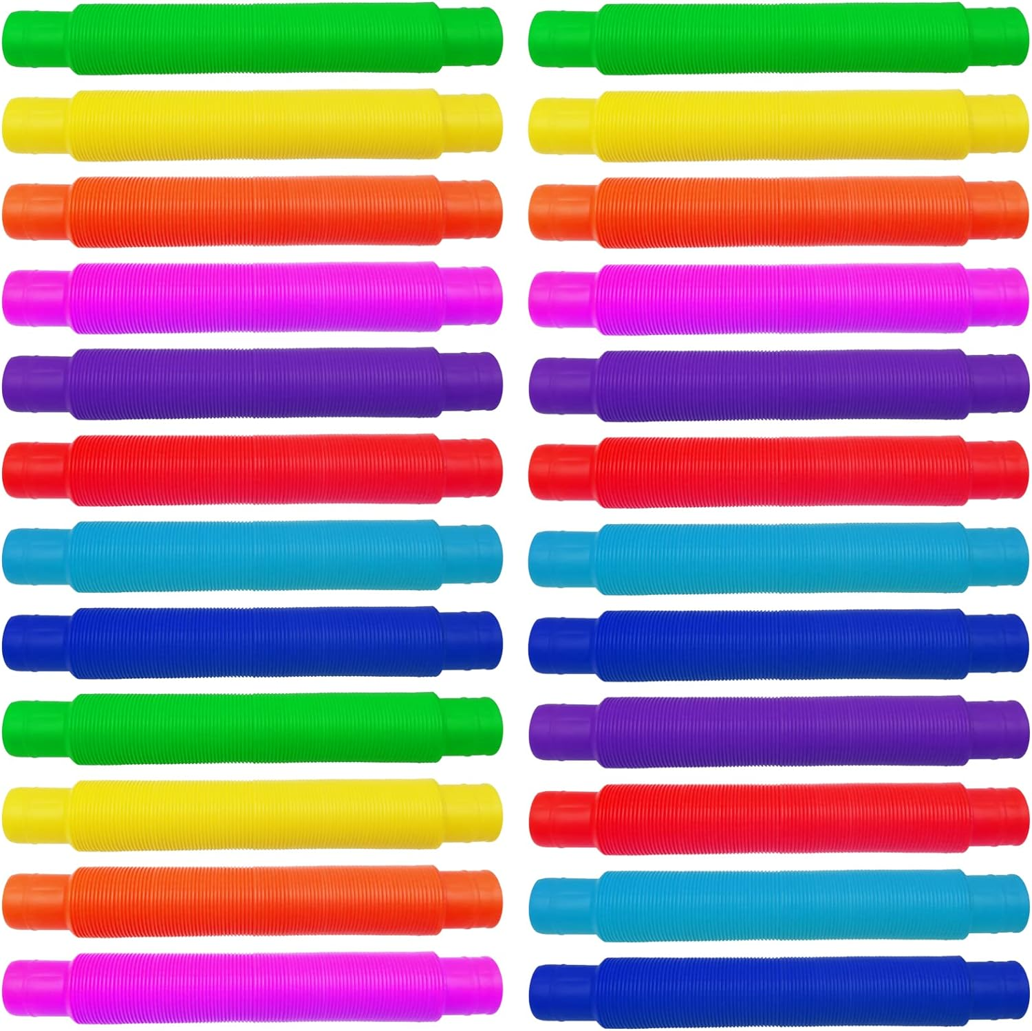 72 Pcs Pop Tubes Party Favor for Kids, Pop Tubes Fidget Toys for Easter Basket Goodie Bag Stuffers , Pop Tubes Bulk for School Classroom Rewards Prizes Birthday Christmas Valentine Gift image number 3