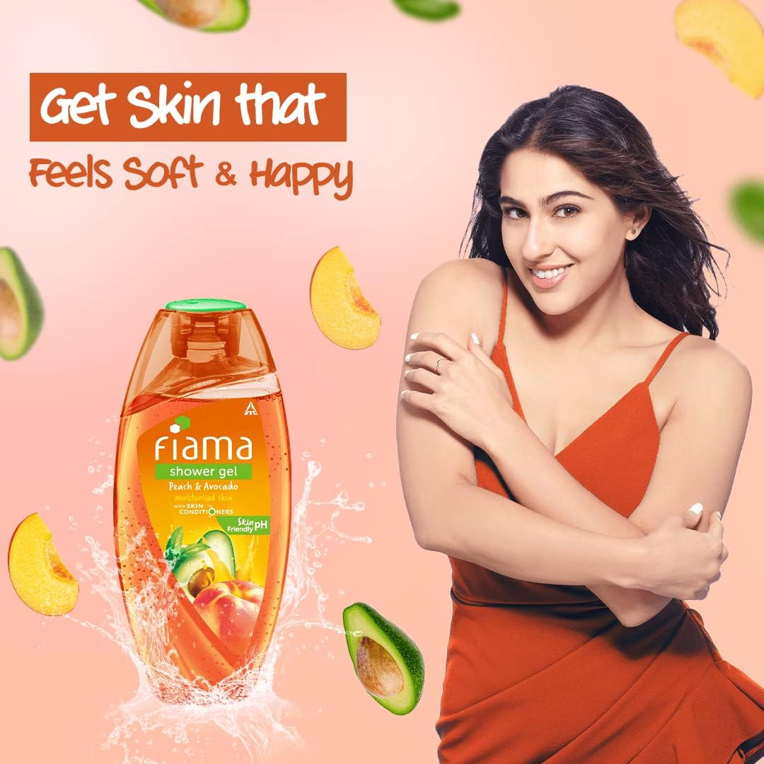 Fiama Di Wills Peach and Avocado Deep Moisturize Shower Gel, 250Ml image number 1