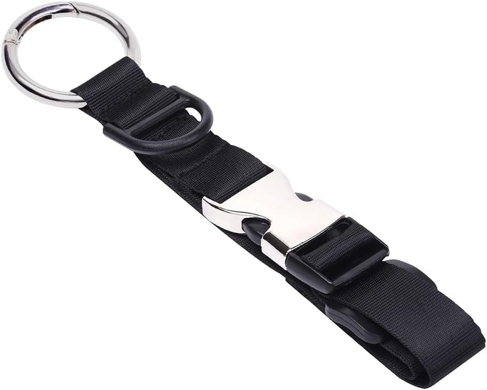 Enwye Adjustable Black Metal Luggage Buckle Strap for Suitcases, Backpacks, Bags, Travel Gear image number 3