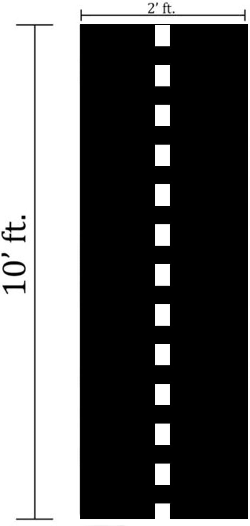 Novelty Place Racetrack Floor Runner - 10 Ft X 2 Ft Black Race Track Running Mat - Sports Race Car Theme Party Entry Table Decorations image number 2