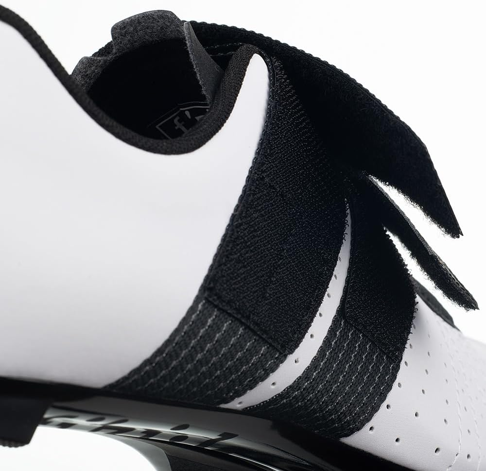 Fizik Mens Tempo Powerstrap Cycling Footwear, White/Black, 9 US image number 2