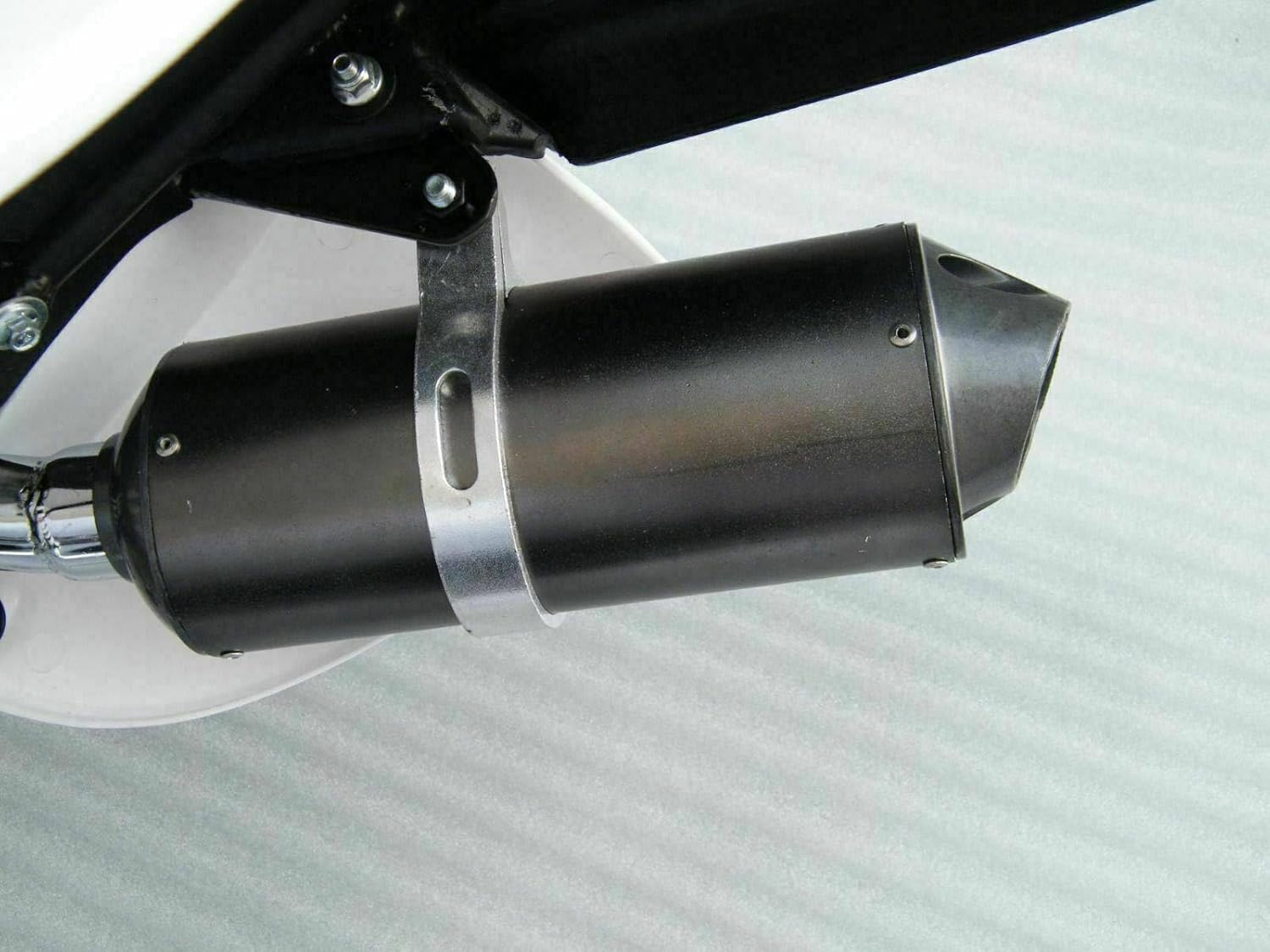 TDR 28Mm Aluminum Exhaust Muffler with Clamps for CRF50 Thumpstar SSR Pit Dirt Bike 50Cc 70Cc 90Cc 110Cc 125Cc 140Cc 150Cc 160Cc 200Cc image number 1