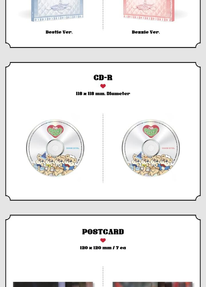 MAMAMOO MOONBYUL the PRESENT Special Single Album Bestie Version Cd+7P Postcard+1Ea Character Board+1P Big Photocard+2P Photocard+Tracking Sealed image number 2