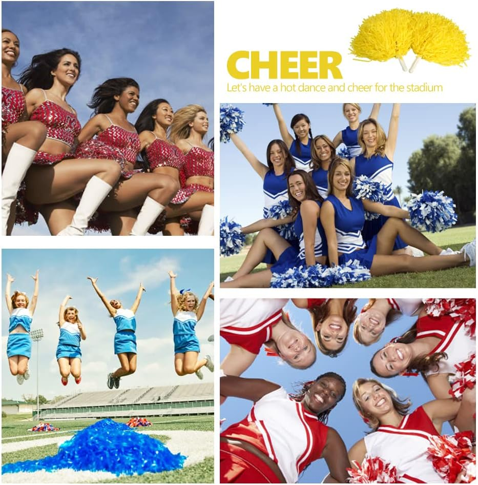 VGEBY 2 Pcs Cheerleader Pom Poms for Sports Party Dance Accessory image number 6