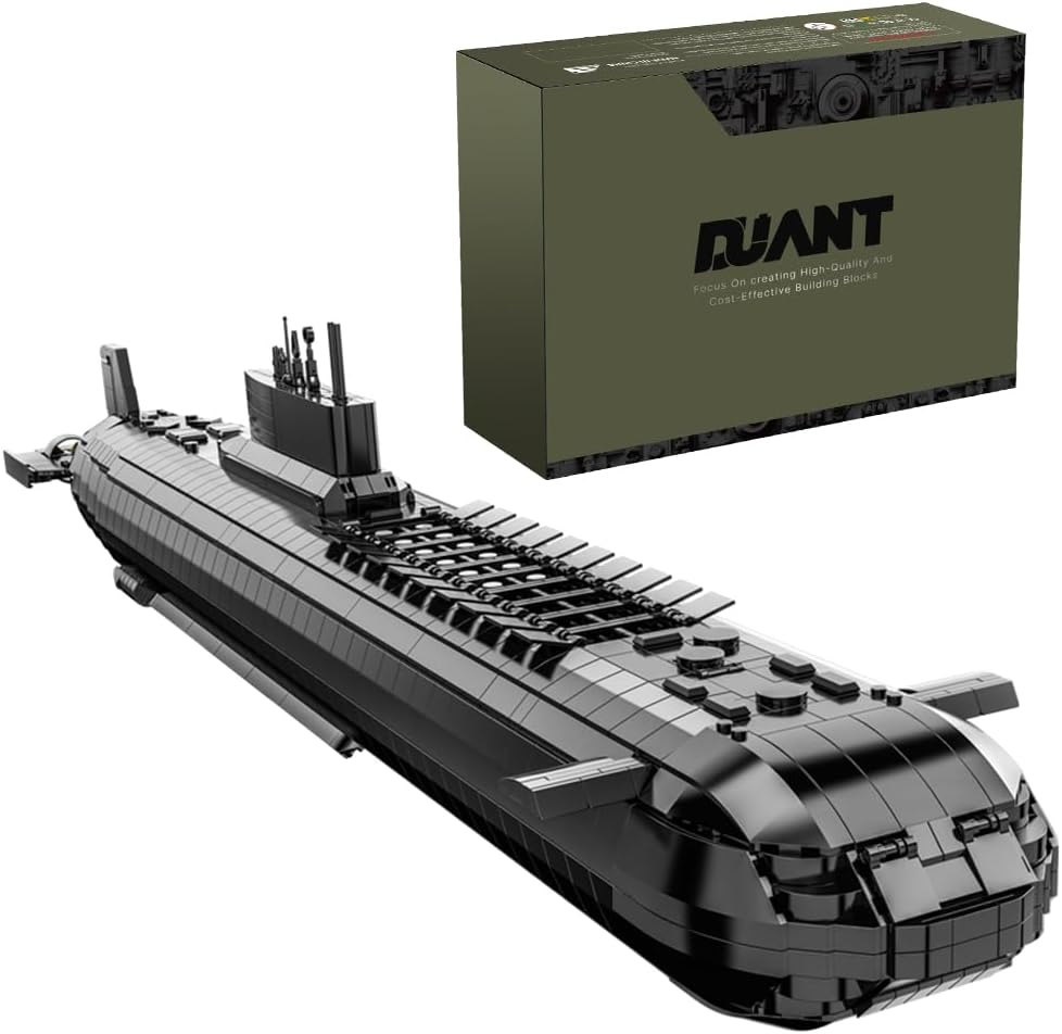 DUANT 628020 Typhoon Class 941 Nuclear Submarine Building Block Set, 4474 Pieces Military Warship Nuclear Submarine Construction Kit, Collectable Submarine Model Toys and Gifts image number 5
