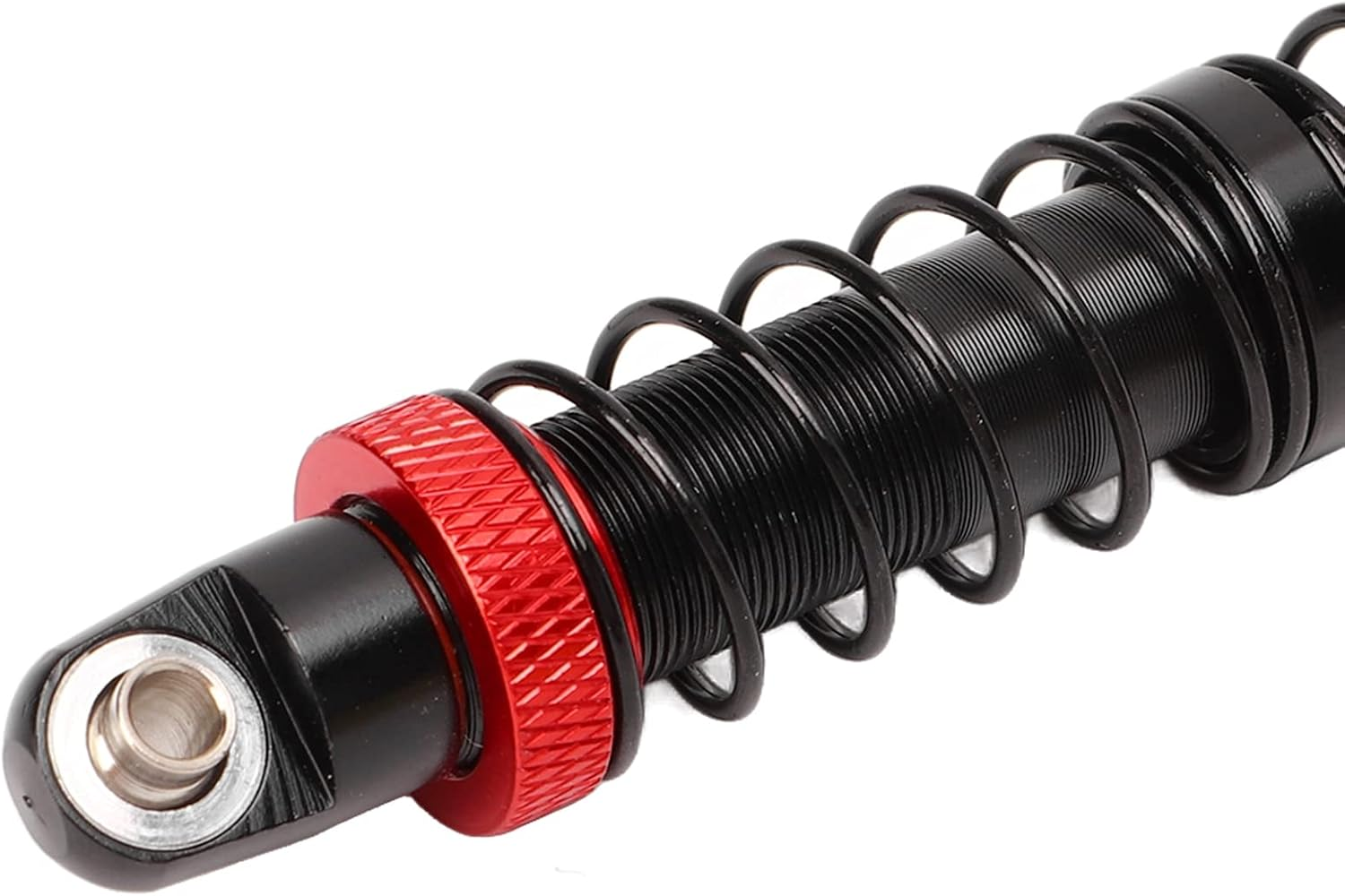 4Pcs RC Shock Absorbers, Aluminum Alloy Adjustable Dual-Spring Oil Damper Set for 1/10 Scale RC Crawler Car, Compatible with SCX10, Cc01(70Mm) image number 2