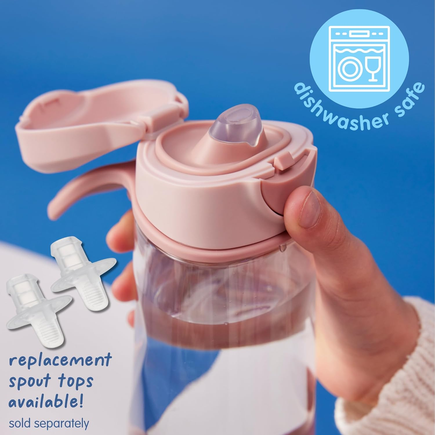 B.Box Sports Spout Bottle, Strawberry Shake, 450 Ml Capacity - Ocean Breeze image number 5