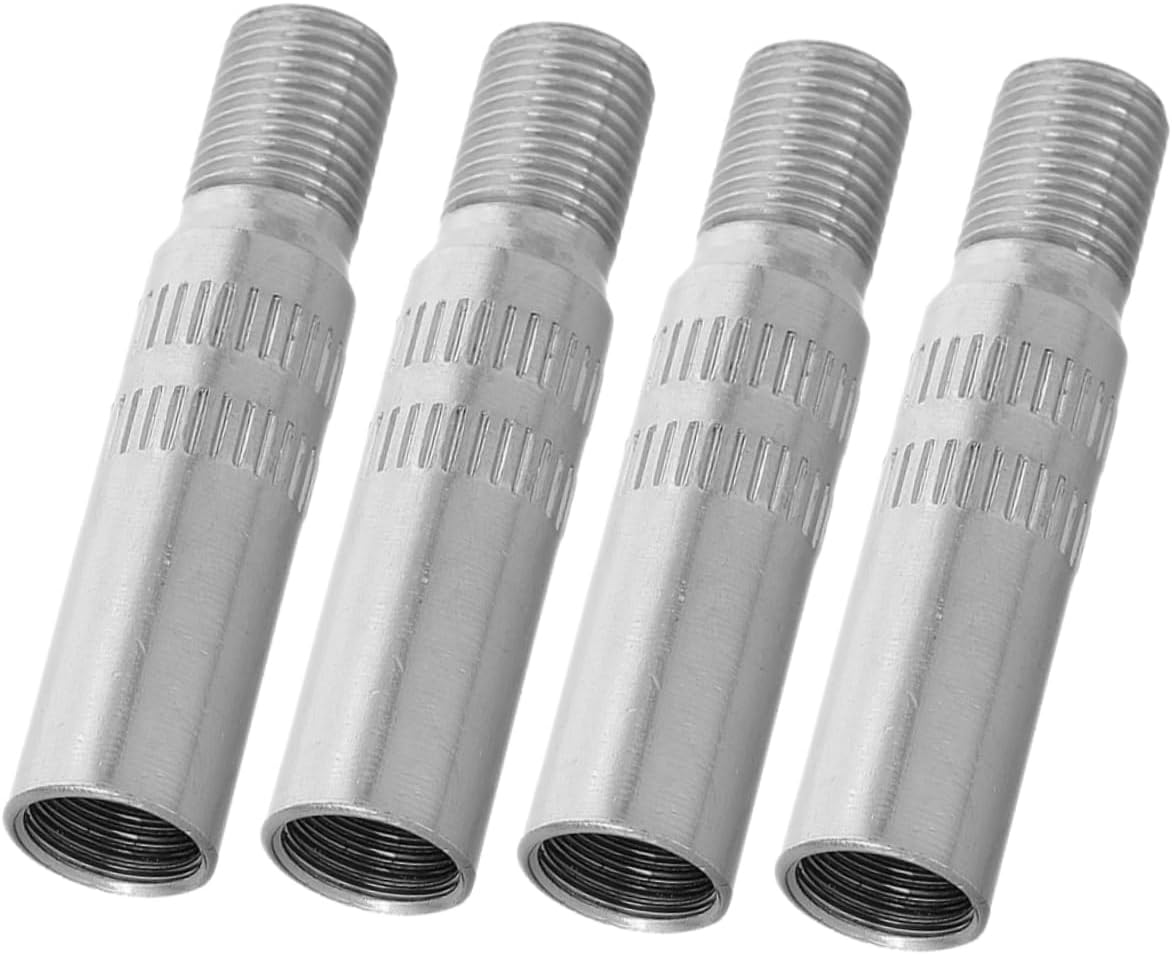 YARNOW 4Pcs Copper Chrome Tire Valve Stem Extenders Easy to Install Valve Extensions for Dual Wheels Automotive Accessories for Convenient Inflation and Motorhome Use image number 3