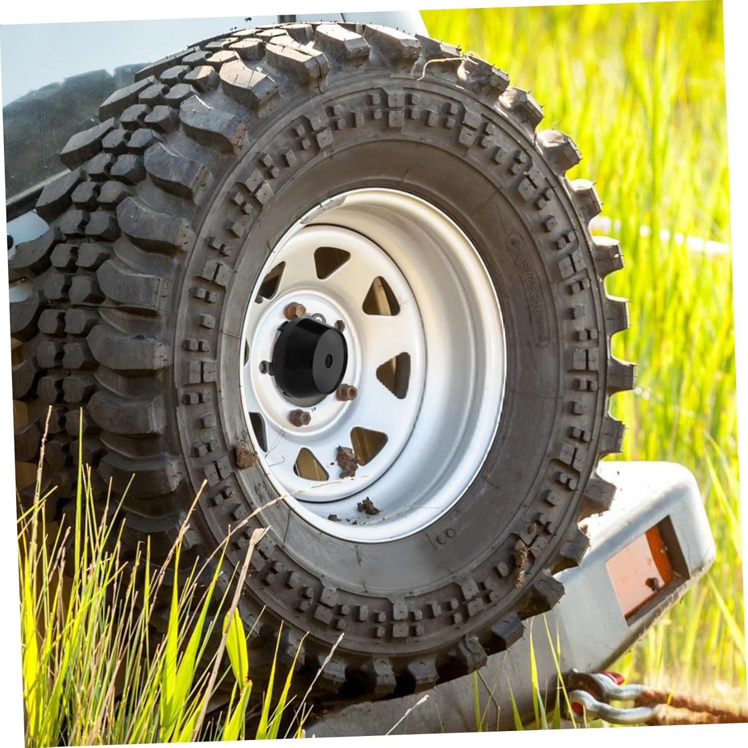 2Pcs Wheel Hub Center Caps Weather Resistant Auto Caps Easy Installation for Cars Stylish Fit Enhance Vehicle Aesthetic with Minimalist Design image number 3