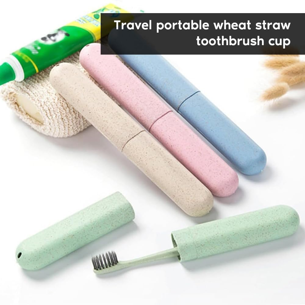 4 Packs Portable Travel Toothbrush Case, Breathable Plastic Toothbrush Holder for Home, Travel, Business, Camping, School & Daily Use​ image number 2