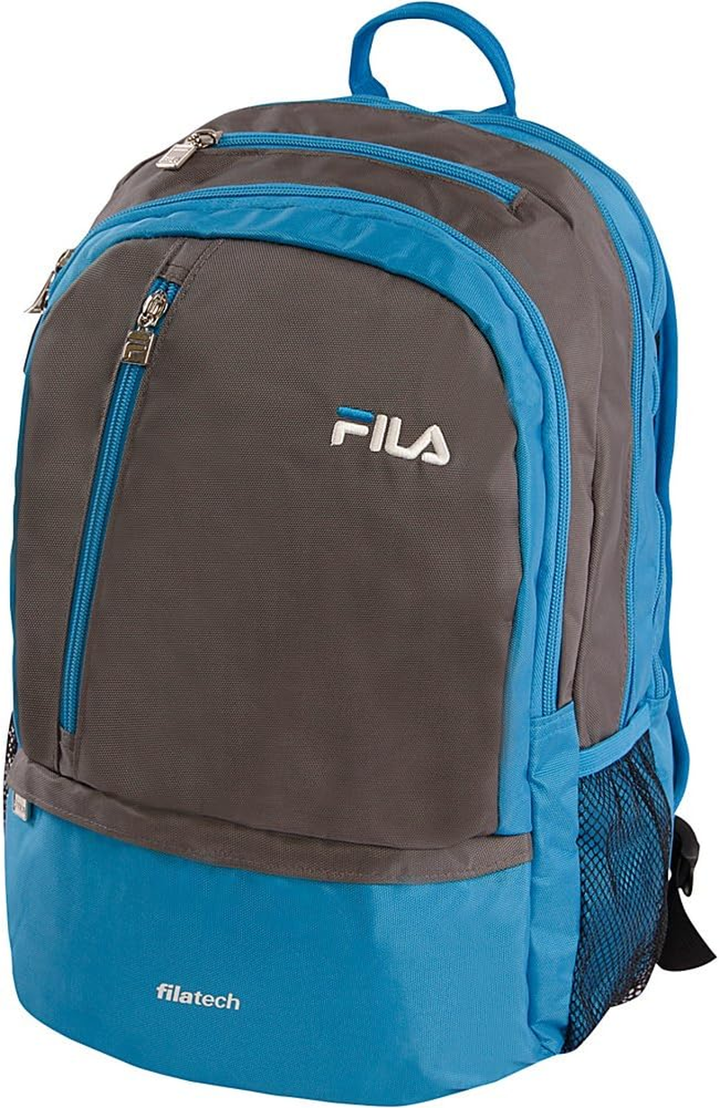 FILA Duel School Laptop Computer Tablet Book Bag, Teal, One Size, Duel Tablet and Laptop Backpack image number 4