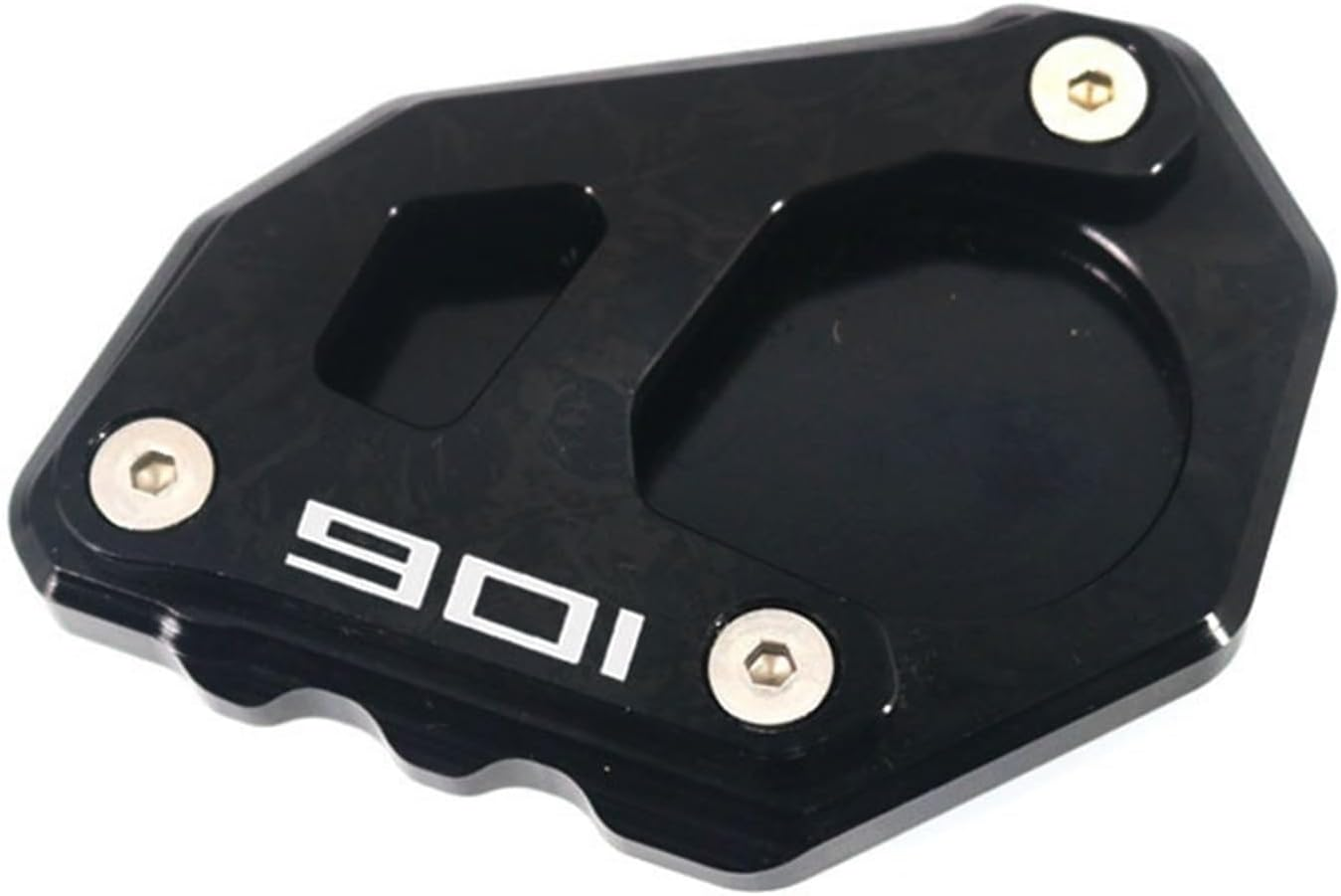 REZIN Fit for Husqvarna 901 Norden 901 Norden901 Motorcycle CNC Kickstand Foot Side Stand Extension Pad Support Plate Enlarge Stand Accessory (Size : Silver)