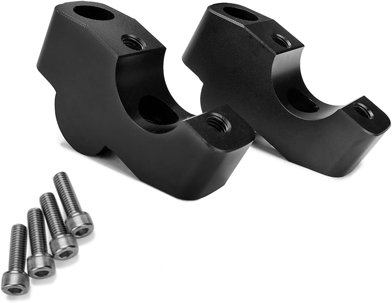 Motorcycle Handlebar Handle Bar Riser Heighten Compatible with Honda NX500 CB650R CB300R CB250R CB500F CB500X (Black) - Black image number 6