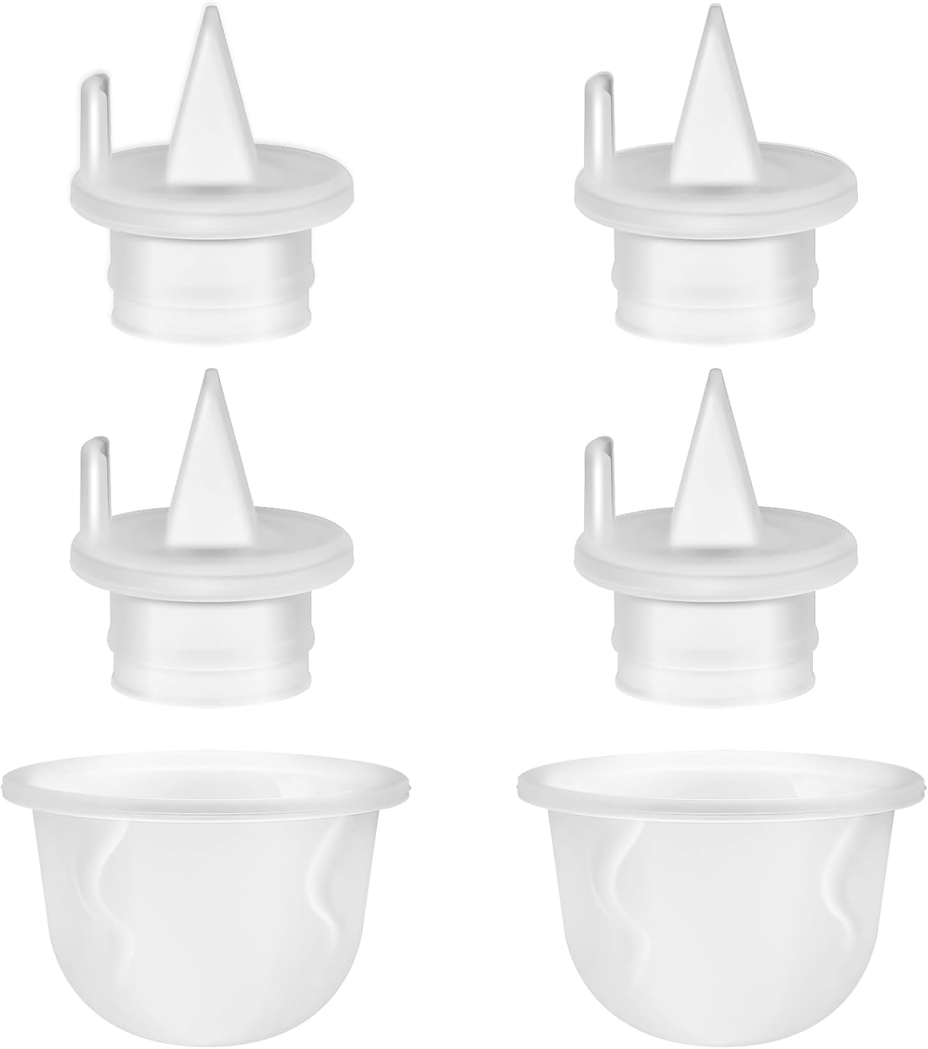 6 X Replacement Breast Pumps for Baby Buddha, Includes 4 Silicone Duckbill Valve and 2 Silicone Breast Pump Membrane, Bpa-Free Dehp-Free Breast Pump Accessories for Zomee Z1/Z2 image number 5