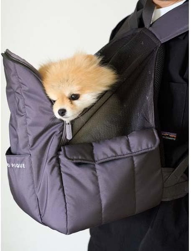 Gelato Pique Cat & Dog PAGB249096 CGRY F Backpack Carrier, CGRY, F