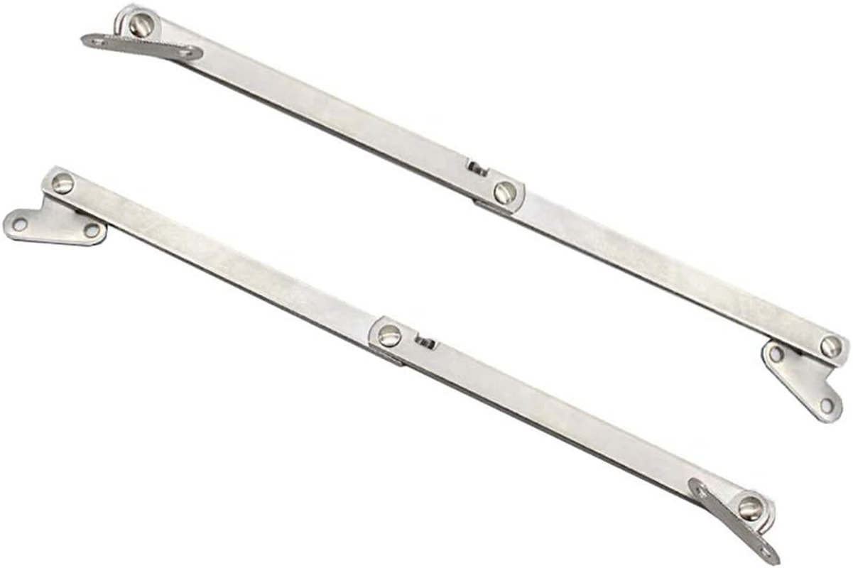 2Pcs(1 Pair) Lift up Stay Support Lid Support Hinge Stainless Steel Folding Soft Close Hinges for Kitchen Cupboards Wardrobe Caravan Window Door Cupboard Furniture image number 5