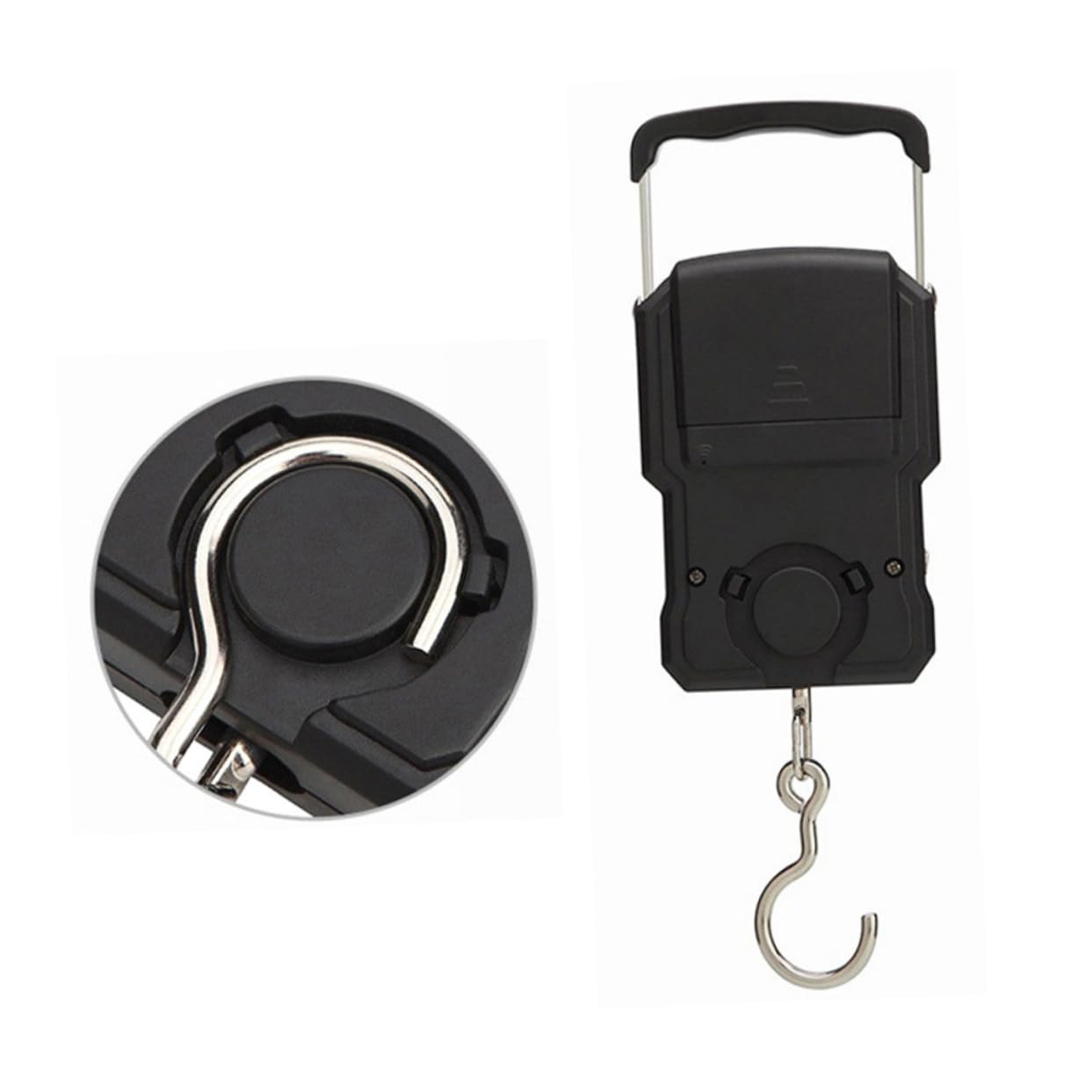 COLLBATH 75Kg Portable Luggage Scale Digital LCD Display Hanging Scale Handheld Weighing for Travel Suitcase and Carry Luggage image number 6