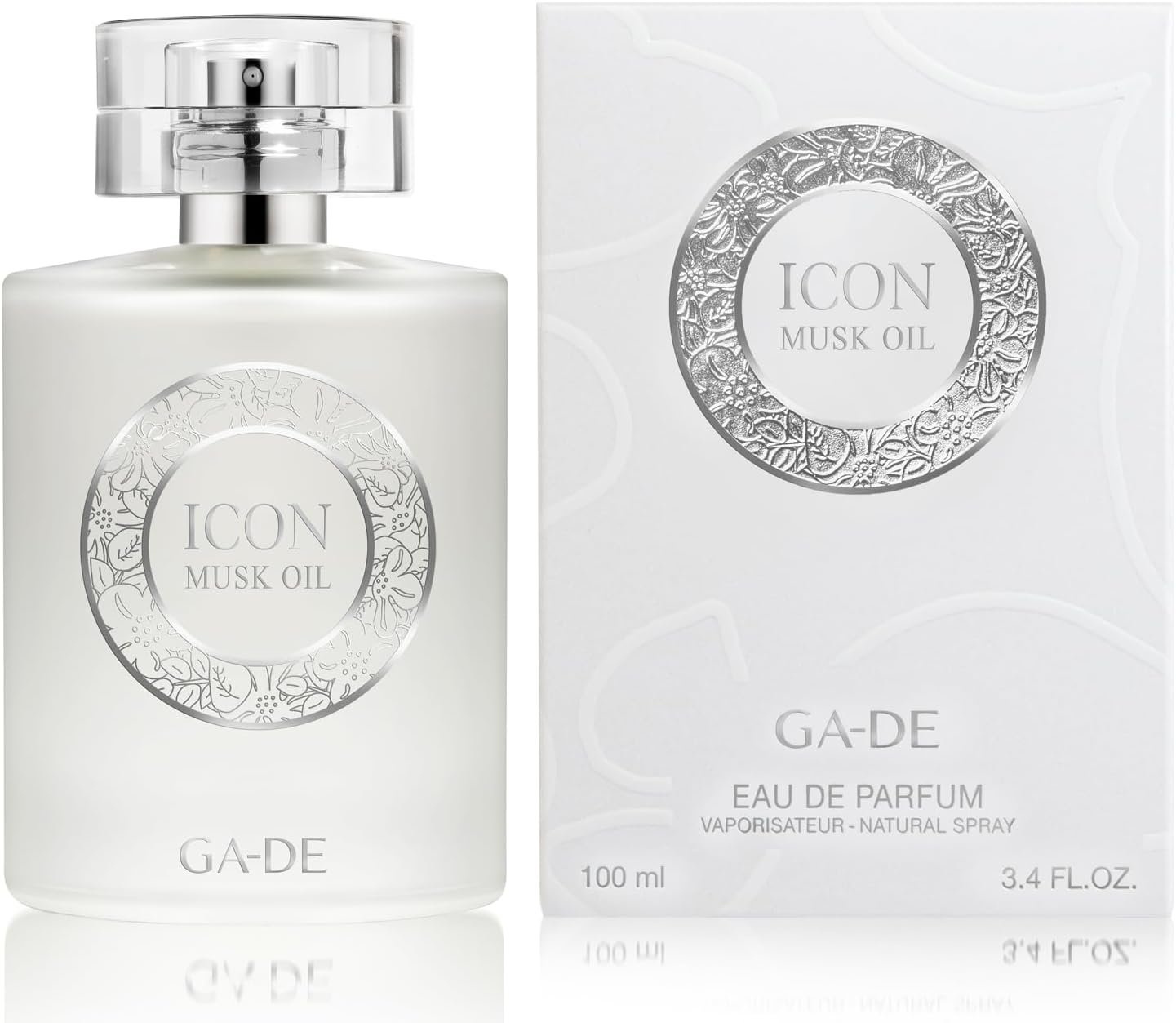 GA-DE Icon Musk Oil - EDP Spray Perfume for Women - Notes of Rose, Jasmine, Lily of the Valley and Musk - Refined Sensuality and Fresh Scent - 3.4 Oz image number 2