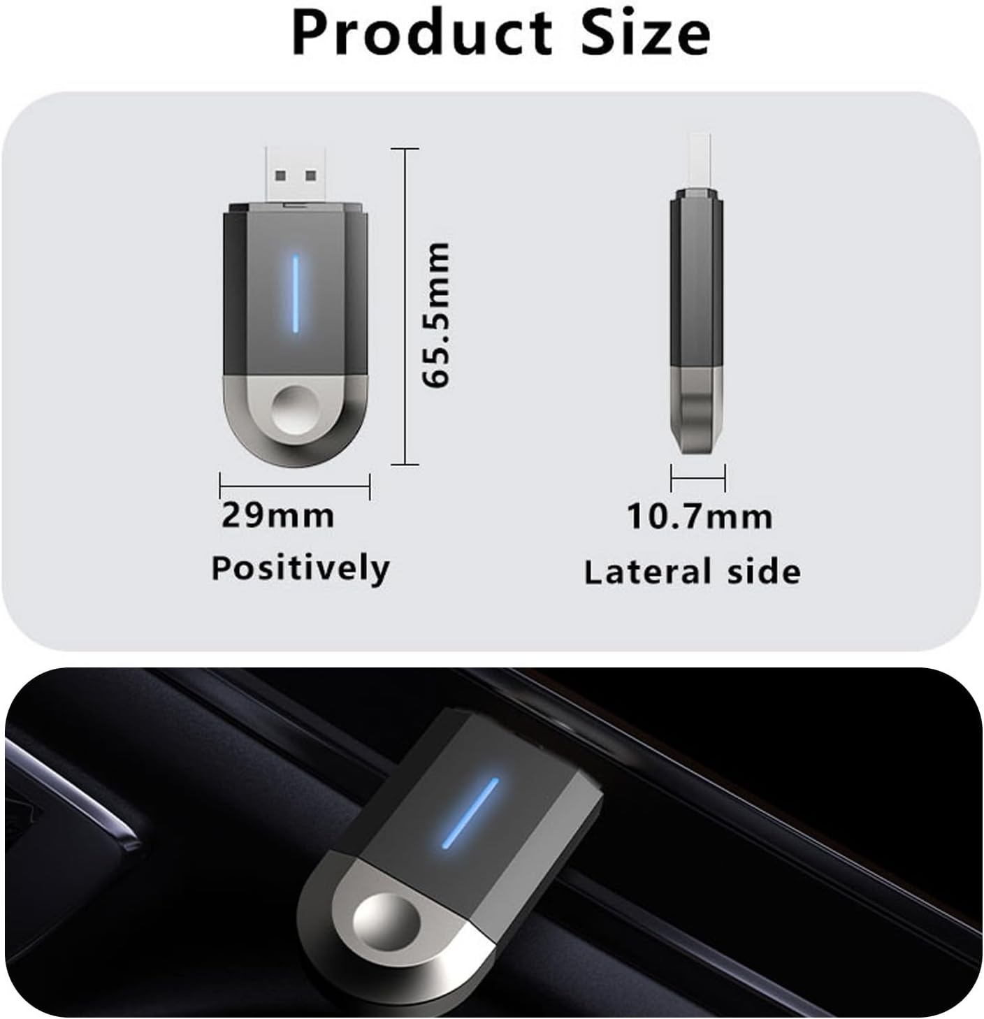 WEKUBA Wireless Carplay Adapter & Android Auto Adapter - 2-In-1 Plug, Compatible with Ios 10+ and 2016+ Cars, Mini Wireless Car Play for Iphone, 5Ghz Wifi image number 6