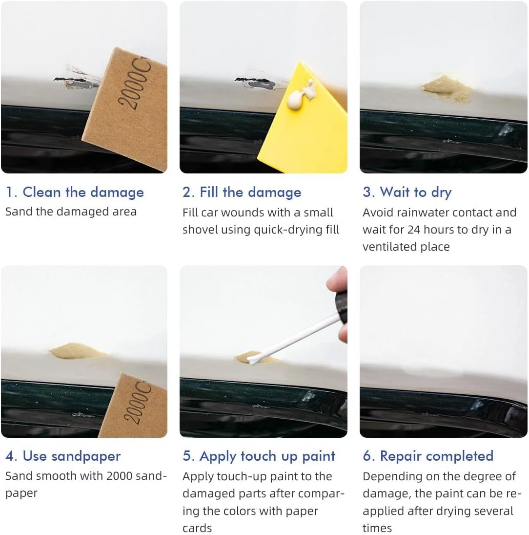 890 Lunar Blue Touch up Paint for Mercedes Benz, DIY Car Paint Scratch Repair Kit, Automotive Paints, Quick & Easy Fix Scratch Repair for C/E/S/G/Cla/Cls/Gla/Glc/Gle/Gls/Maybach/Sprinter