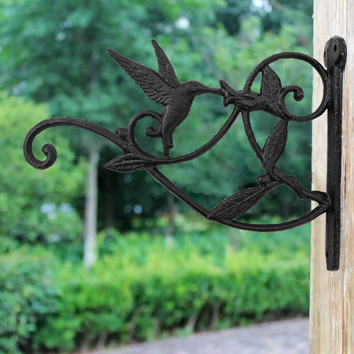 Mrmrkura 10 Inch Hanging Plant Bracket, Outdoor Plant Hangers Metal Heavy Duty Wall Hooks for Hanging Baskets/Bird Feeder/Lanterns/Wind Chimes (1) image number 4